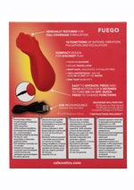 CalExotics Red Hot Fuego Rechargeable Silicone Massager