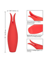 CalExotics Red Hot Fury Rechargeable Silicone Vibrator 10 Functions