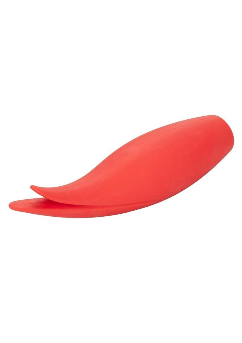 Red Hot Sizzle Rechargeable Silicone Vibrator for Clitoral Stimulation