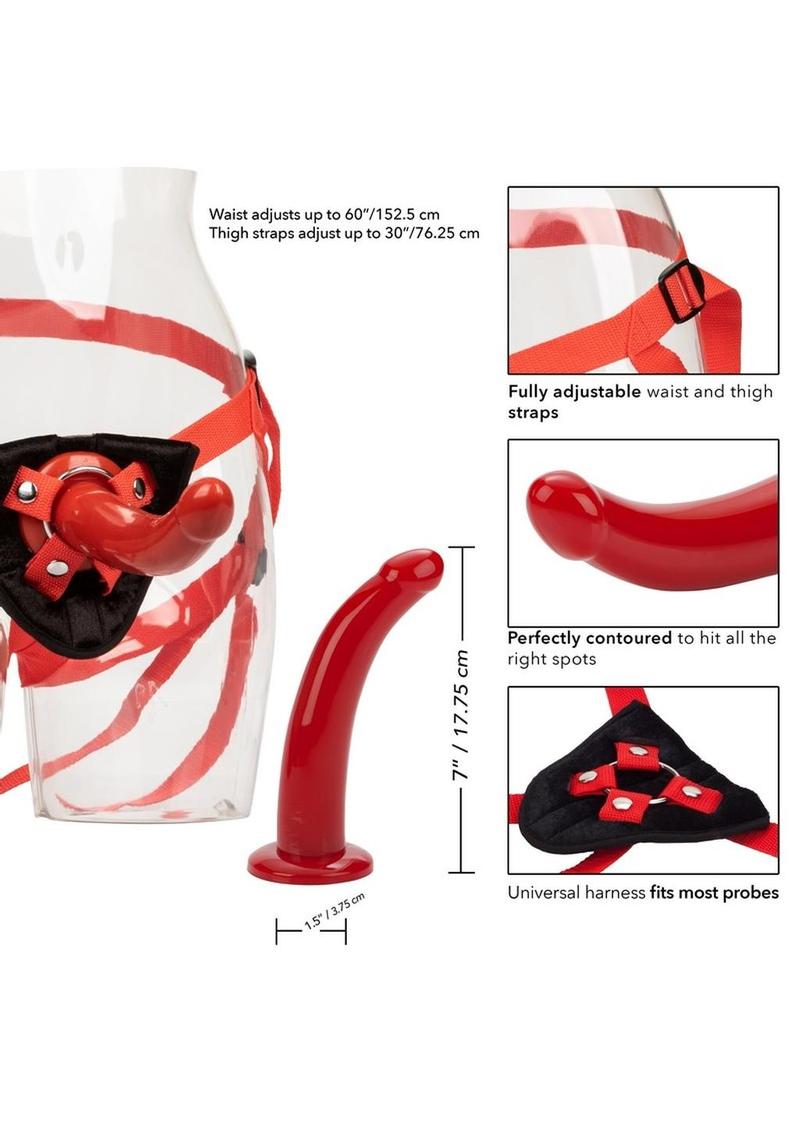 Red Rider Adjustable Strap-On Harness