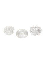 CalExotics Reversible Ring Set 3 Piece Clear