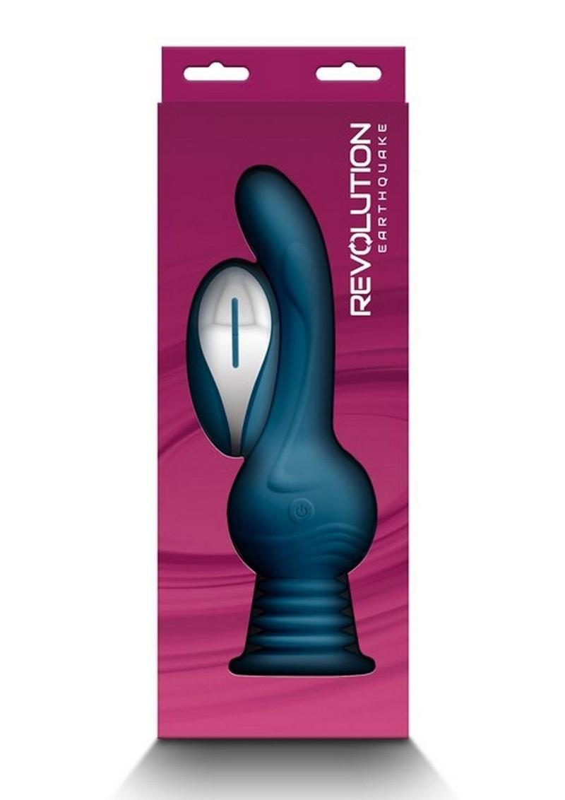 Revolution Earthquake Rechargeable Silicone Vibrator with Remote