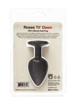 Roses Til' Dawn Silicone Butt Plug Sizes