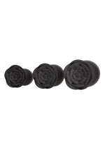 Roses Til’ Dawn 3-Piece Silicone Butt Plug Set