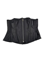 Rouge Leather Corset - Black - Large/XLarge