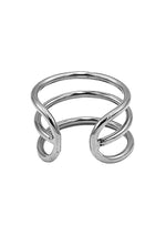 Rouge Stainless Steel Triple Wire Glans Ring Premium Silver Design