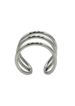 Rouge Stainless Steel Triple Wire Glans Ring Premium Silver Design