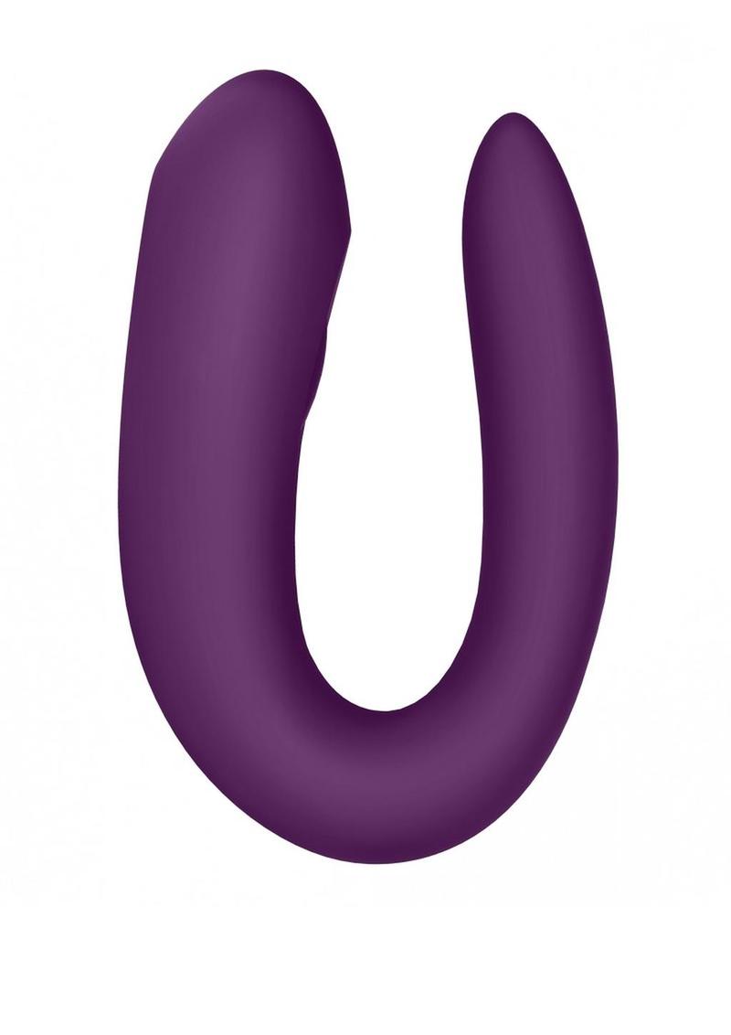 Satisfyer Double Joy Rechargeable Silicone Bluetooth Partner Vibrator