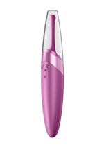 Satisfyer Twirling Delight Tip Vibrator Rechargeable Stimulator in Berry