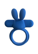 Screaming O Ohare XL Rechargeable Silicone Vibrating Cock Ring - Blue - XLarge