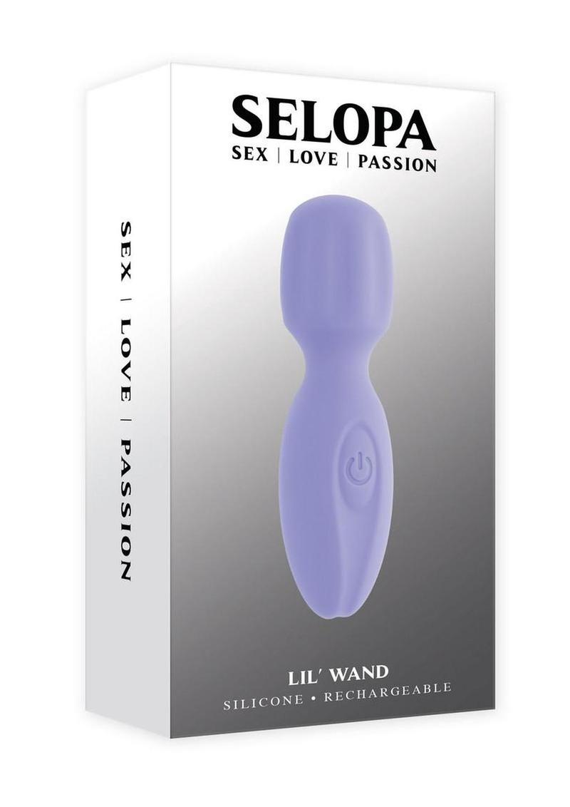 Selopa Lil Wand Rechargeable Silicone Vibrator - Purple