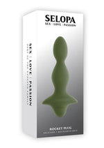 Selopa Rocket Plug Rechargeable Silicone Anal Plug - Green