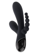 Selopa Triple Aces Rechargeable Silicone Triple Vibrator - Black