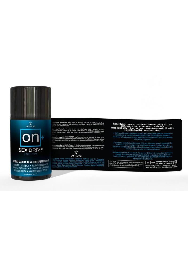 Sensuva On Sex Drive for Him Arousal Cream