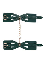 Sex and Mischief Indica Cutout Cuffs - Gold/Green
