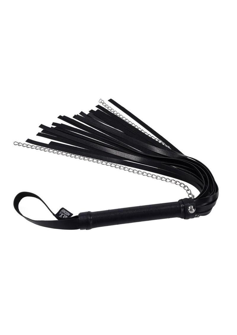 Leather Flogger with Chain