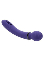 Shiver Dual End Rechargeable Silicone Vibrator - Purple