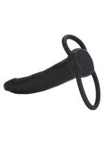 CalExotics Silicone Double Rider Cock Ring With Dual Penetration