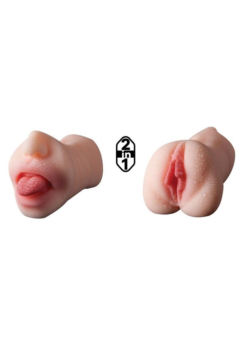 Man Eater Dual Entry Pussy & Mouth Masturbator By Skinsations