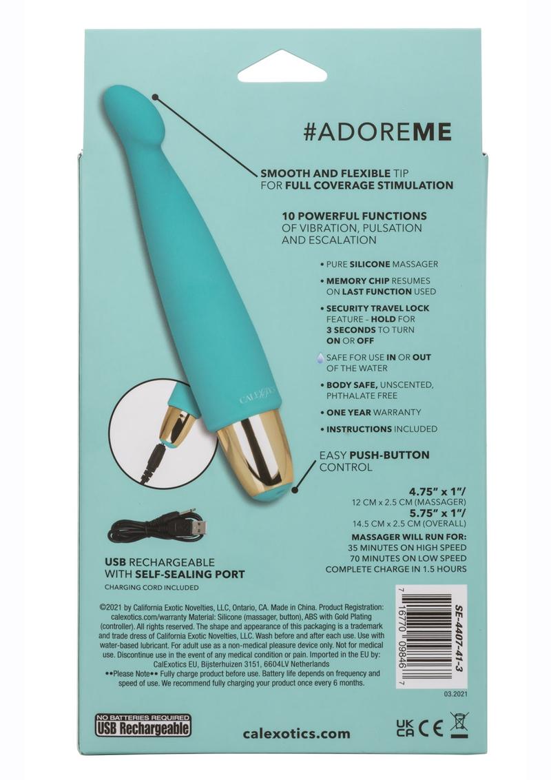 Slay Adore Me Rechargeable Silicone Massager 10 Vibrating Functions