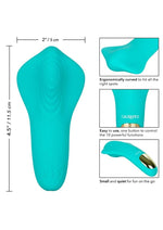 Slay Pleaser Silicone Rechargeable Massager Aqua Green