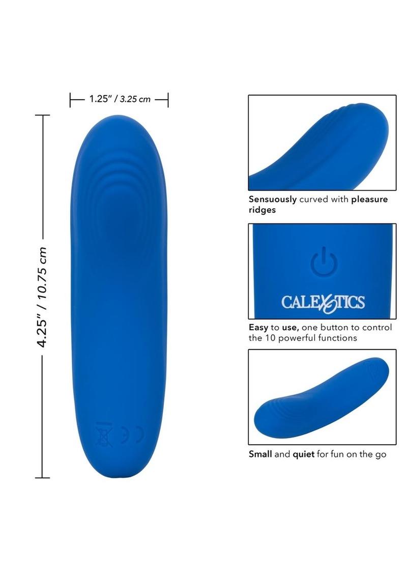 CalExotics Slay TemptMe Silicone Rechargeable Bullet – Blue