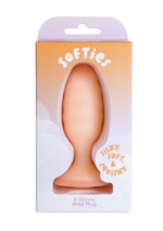 Softies Silicone Anal Plug - Orange - 4in