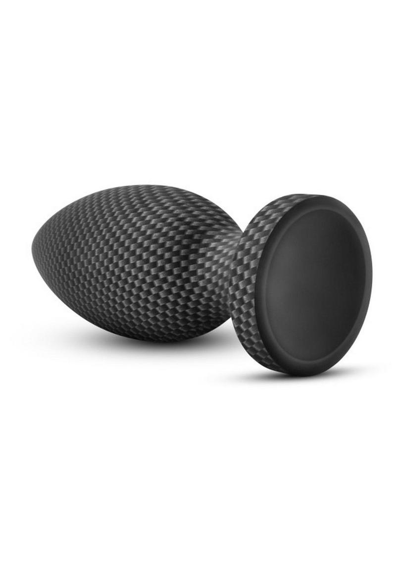 Spark Silicone Butt Plug Medium Carbon Fiber