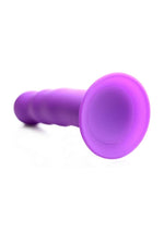 Squeeze It Squeezable Wavy And Harness Compatible Silicone Dildo