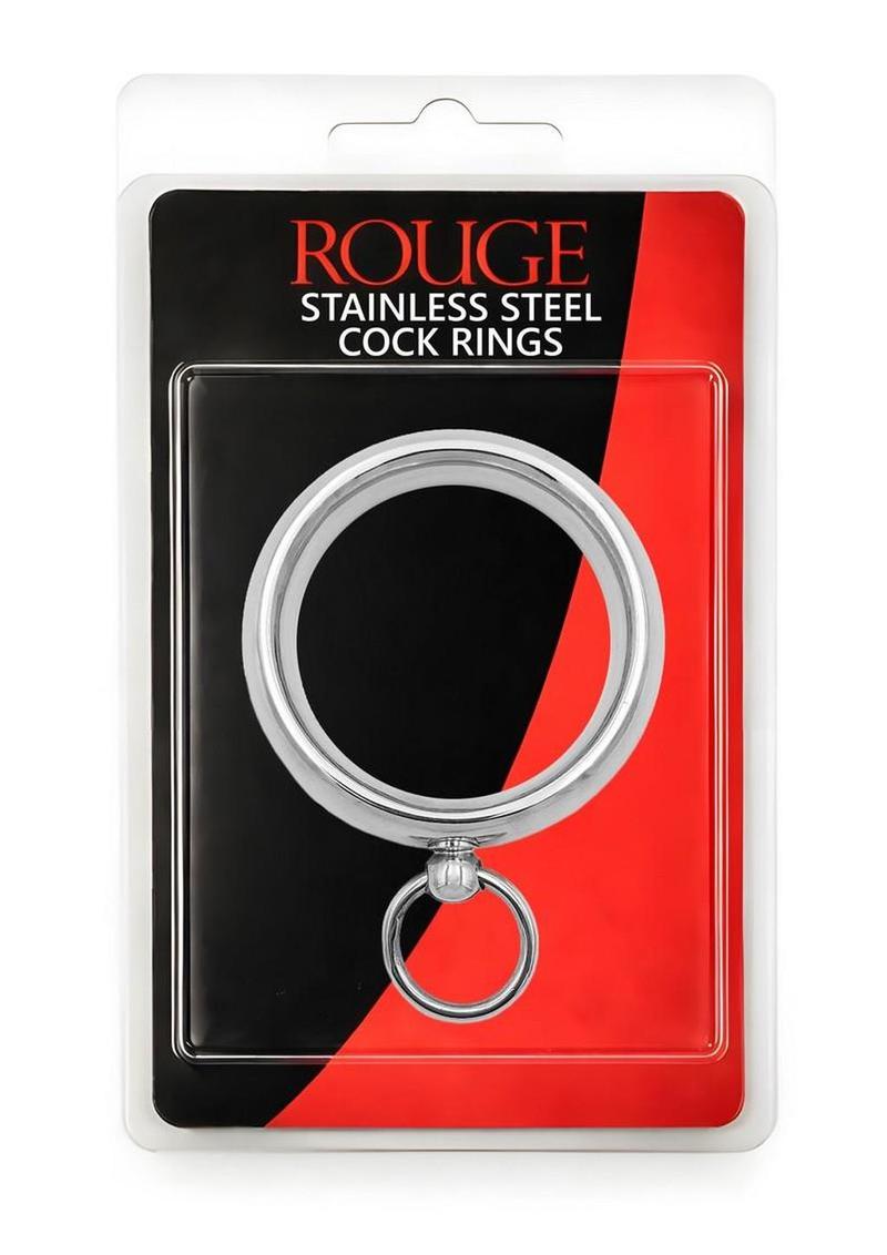 Stainless Steel Command Me Cock Ring - Silver - 45mm