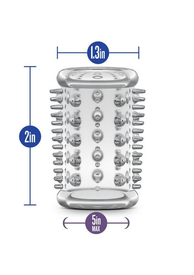 Stay Hard Cock Sleeve 03 Clear Textured Girth Enhancer