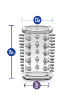 Stay Hard Cock Sleeve 03 Clear Textured Girth Enhancer