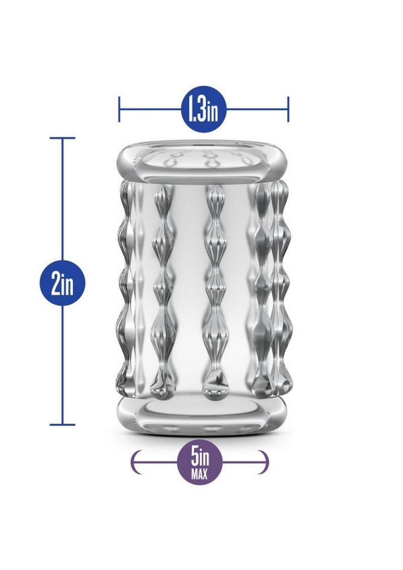 Stay Hard Cock Sleeve 04 Textured Clear Girth Enhancer