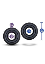 Stay Hard Donut Rings Oversized Stretchy And Body Safe Black Rings