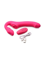 Strap U Mighty Licker Licking And Vibrating Strapless Strap-On