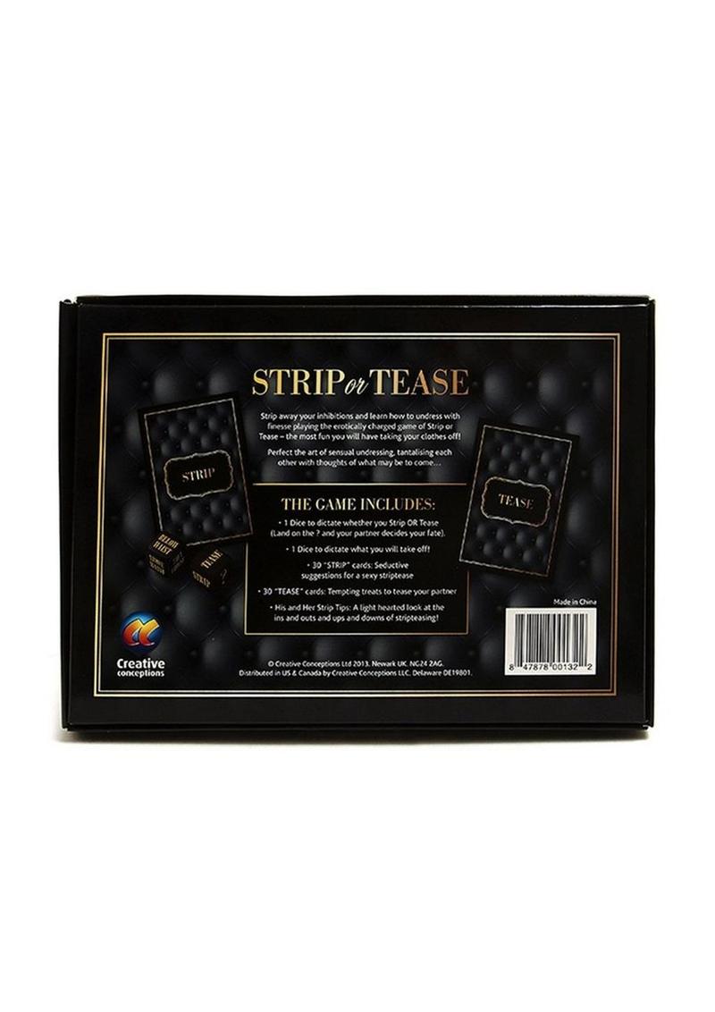 Strip or Tease Adult Card Game
