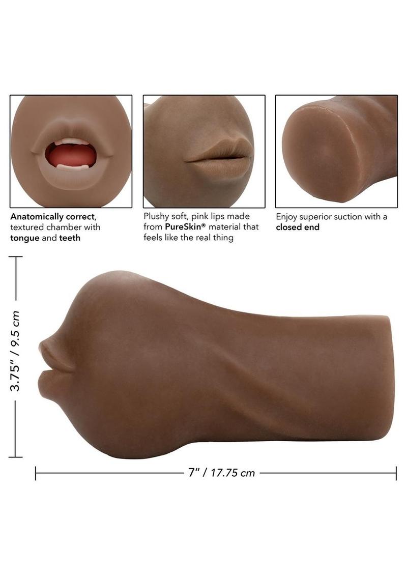 CalExotics Stroke It Realistic Mouth Stroker For Authentic Pleasure