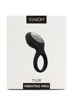 Svakom Tyler Silicone Rechargeable Clitoral Stimulator Couple's Ring - Black