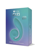 Svibe Snail Gizi Rechargeable Silicone Rabbit Vibrator - Teal