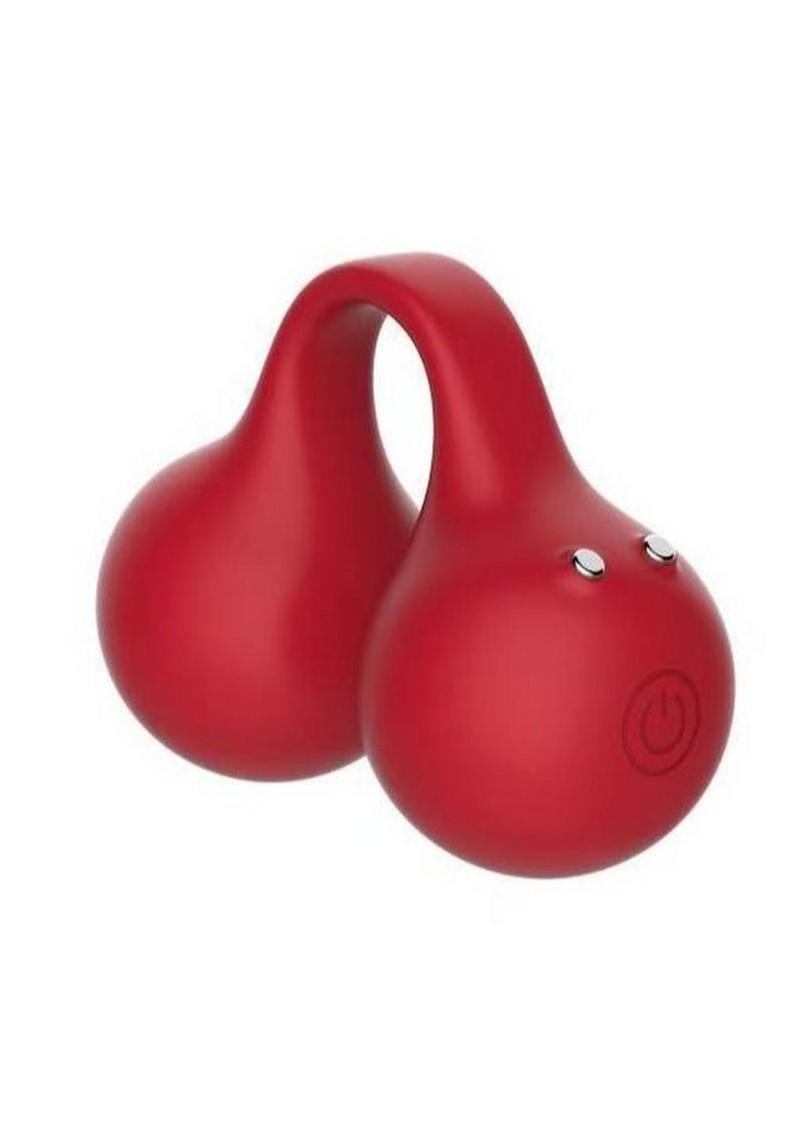 SVibe Twinn Rechargeable Finger Vibrator Cherry
