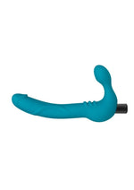 Temptasia Luna Teal Silicone Strapless Vibrating Dildo