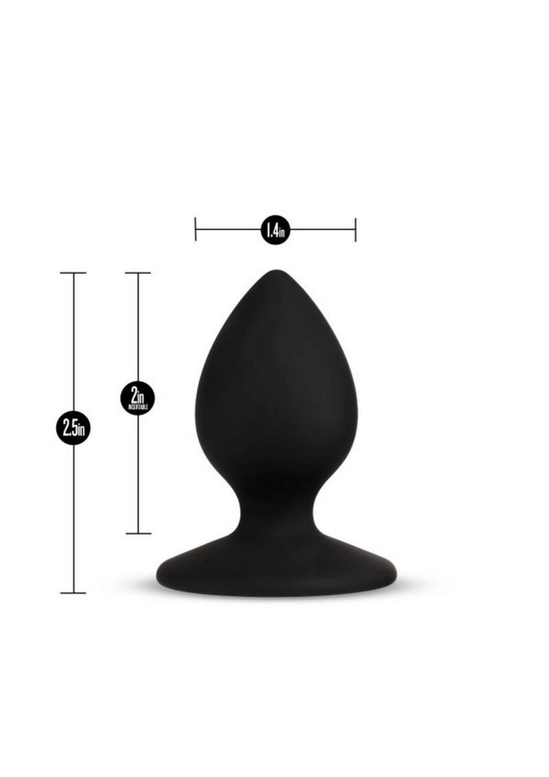 Temptasia Slut Silicone Butt Plug Black