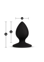 Temptasia Slut Silicone Butt Plug Black