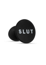 Temptasia Slut Silicone Butt Plug Black