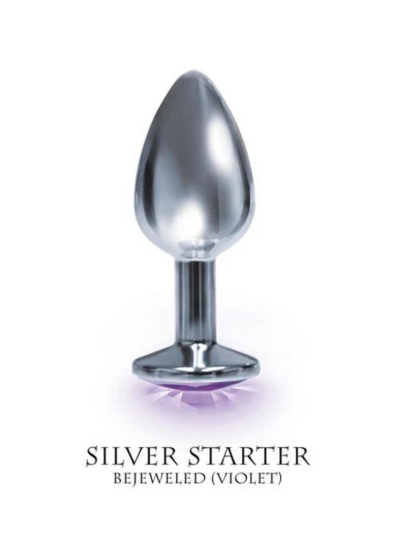 The Silver Starter Bejeweled Stainless Steel Plug