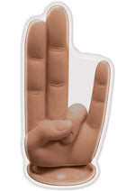 The Finger Fest The Shocker Silicone Dildo - Caramel