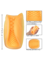 The Gripper Dual Grip Masturbator Beaded And Rippled Spiral Texture