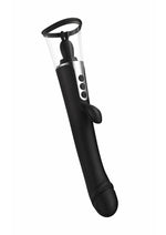 The Rabbit Company The 3 Way Rabbit Rechargeable Silicone Triple Stimulating Vibrator - Black
