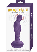 The Royal P-Spot Pleasure Rechargeable Silicone Prostate Stimulator - Purple