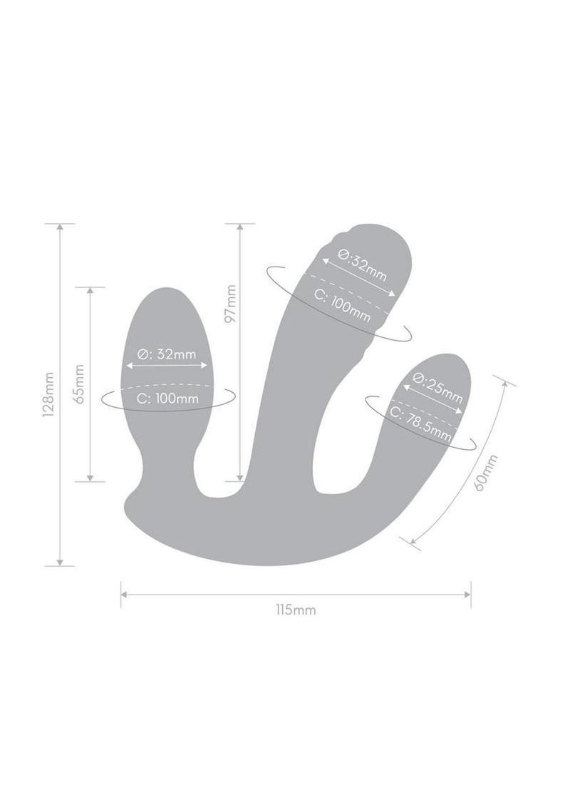 Together Blended Pleasure Triple-Pronged Vibrator